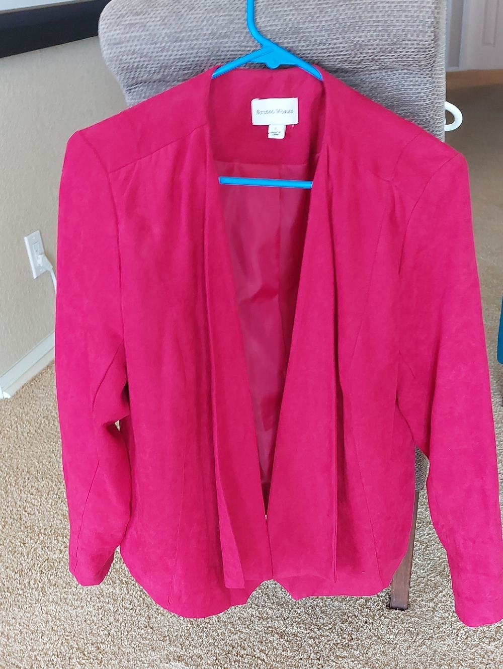 Bright Res Open-Front Blazer